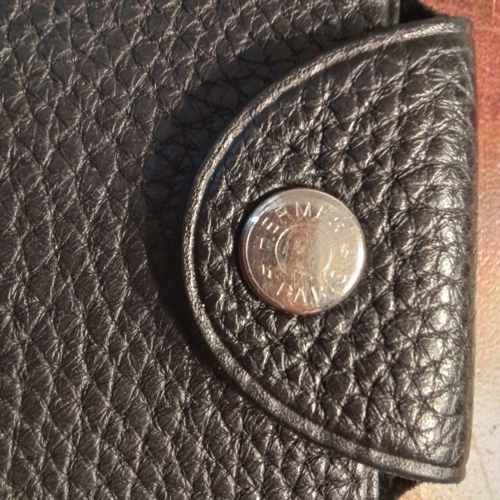Hermes Ulysse PM Mini Notebook Cover In Togo Calfskin Leather Noir - Picture 5 of 16